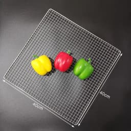 Stainless Steel 304 Food Grade 15-70CM Rectangle BBQ Barbecue Grill Wire Grid Mesh Net