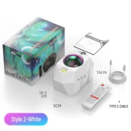 Laser Galaxy Starry Sky Projector LED Night Light Wall Lamps Bluetooth Desk Lamp Atmosphere For Bedroom Beside Star Projection