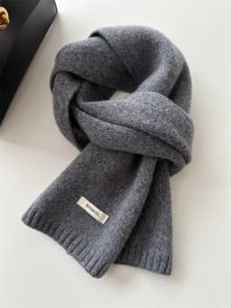 Selected Australian Pure Cotton Wool 100% Cashmere Scarf New Solid Color Versatile Men's Women's Autumn and Winter Warm Knitted