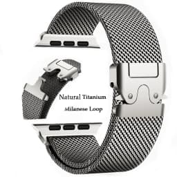 Titanium Straps For Apple watch Ultra 2 49mm Series 10 9 8 7 6 5 4 SE 46mm 42mm 41mm 45mm 44mm 38-40mm Milanese Loop Accessories