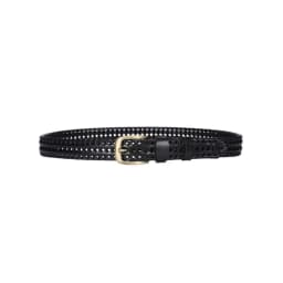 3.5cm Wide Men Real Cowhide High Quality Belts Full Grain Genuine Belt Without Leather Box Knitting Woven Hand 110cm 120cm Brown