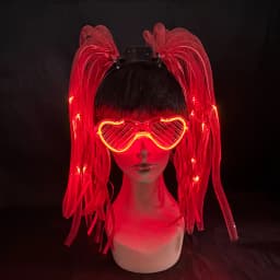 Disco Luminous Flashing Noodles Headband Light up Braid Headband Women Bar Club Night Show Headwear Supplies