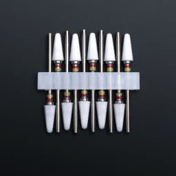 10pcs Ceramic Nail Drill Bits Set Milling Cutter for Electric Manicure Bit Flame Corn Files Pedicure Machine Polish Accesoires