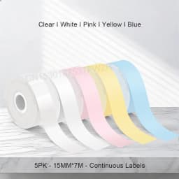 Marklife P12 Thermal Label Printer Auto Cut Portable Mini Printer P12 Adhesive Sticker Labeling Machine or 5PK Continuous Tape 