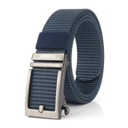 KOLBER Thick Casual Belt for Men Metal Automatic Buckle Soft Real Nylon Tactical Outdoor Belt Non-Hole Work Belt Male Waistband
