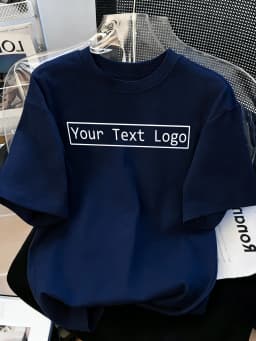 Customized Personalized Your Text Logo Female T Shirts Cotton Breathable Soft Workwear Casual Loose Home Clothes Trendy Y2K Tee