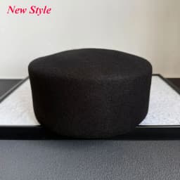 Retro Flight Attendant Ball Hat Women's 100% Wool Felt Beret Party Charming Hat Wedding Cocktail Party Medicine Box Hat
