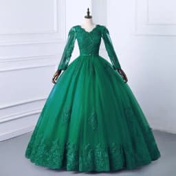Best Selling 2024 Long Sleeve V Neck Lace Wedding Dress 2026 Vintage Bride Bridal Ball Gown Modest Wedding Dresses Customized
