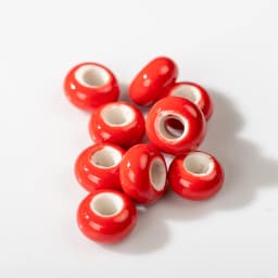 15#10pcs Special Round Retro Big Hole Ceramic Porcelain Bead Pendant Jewelry Making Beads Handmade Materials Bracelet Z036