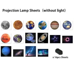 Planet Projection Lamp with Light Sheets Photo Earth Sun Galaxy Light Projector Novelty Atmosphere Light Party Photo Props