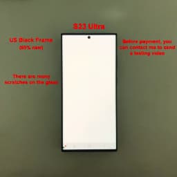 100% Testing for Samsung Galaxy S23 Ultra LCD S918E S918B/DS Display Touch Screen Digitizer Replacement with Defective Screen