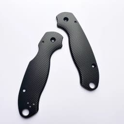 1pair Customize Aluminum Alloy Grip Handle Scales for Genuine Spider Para 3 C223 Knife with Radial Pattern Modification Parts