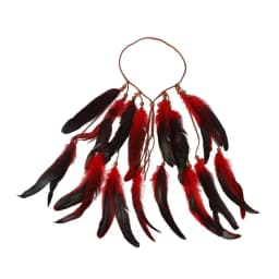 Boho Chic Indian Tribal Headband Feather Tassel Handmade Ethnic Headdress Hair Accessories Wood Beads Bohemian Headband