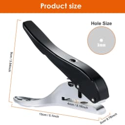 Punching Tool 3MM 6MM 8MM 10MM Hole Edge Banding Punching Pliers Screw Hole Hat Woodworking Tool Leather Hole Punch Hidden Hole