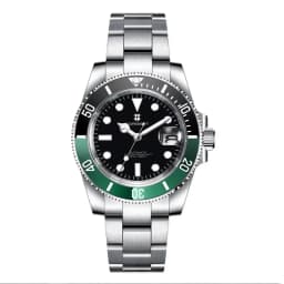 40mm Corgeut man Watch Custom Logo Luxury Sapphire NH35 Automatic Mechanical Watches Ceramic Bezel 120 Click Luminous