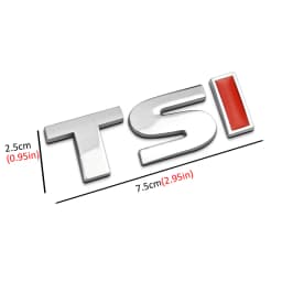 3D Metal TSI Car Side Fender Rear Trunk Emblem Badge Sticker Decals for Volkswagen Sagitar Golf Magotan Polaris Boracay Passat