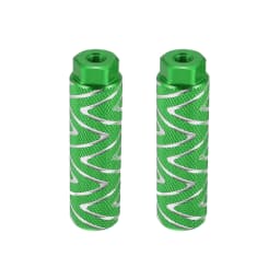 X Autohaux 1 Pair Axle Rear Foot Pegs Footpegs Universal Aluminum Alloy Foot Rests for BMX MTB Bike Bicycle Pedals 3/8"