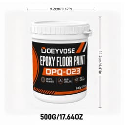 500g Epoxy Floor Paint Gray Matte Wearproof Coating Indoor Cement Flooring