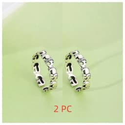 Buyee 925 Sterling Silver Female Ring Elegant Elephant Open Ring for Women Fashion Ethnic Small Fine Jewelry Circle Gift