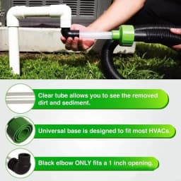 Air Conditioning Drain Pipe Unclogger For HVAC To PVC Pipes Air Conditioning Drain Pipe Cleaning Tool Condensate Adapter