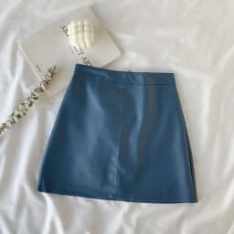 Solid Zipper Wrap Hip Leather Skirt Autumn Winter New Korean High Waist Mini Skirt Female Chic Sexy Club A-line Pu Skirts Women
