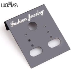 100pcs/lot Plastic DIY Jewelry Display Accessories Earring Hanging Card Earring Stud Showing Holder Card Showcase