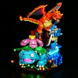 HPROSPER 5V LED Light (No Model) For LEGO 72153 Venusaur, Charizard and Blastoise Decorative lights With battery box
