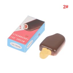 1-5pcs 1:12 Dollhouse Miniature Chocolate Ice Cream Popsicle Mini Ice Pop Food Modle for Pretend Play Kitchen Decor Toys