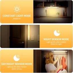 LED Night Light With Sensor Movement Battery 3000mAh Rechargeable Night Lamp Magnetic For Room Kitchen Under Cabinet Lights
