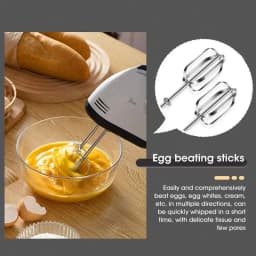Handheld Electric Egg Beater, Household Automatic Mixer, Handheld Food Cake Bread Baking Dough Mixer, 7-speed Cream Blender