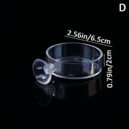 Aquarium Feeder Acrylic Transparent Fish Round Square Dishes Shrimp Food Box Fish And Shrimp Feeding Accessories