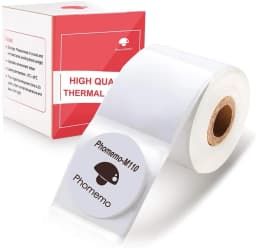 Phomemo Multi-Purpose Square Self-Adhesive Label for Phomemo M110/M200 Label Printer Width 20-50mm Labels/Roll