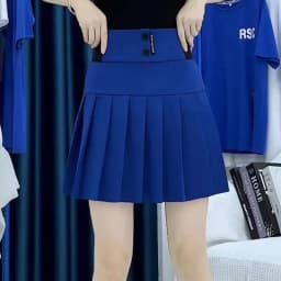 High Waist A-Line Skirt Black Pleated Spring Autumn Design Letter Elastic Abdomen Half Body Skirt City Walk PVC Fabric