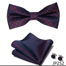 Great Quality Silver Office Butterfly Hanky Cufflink Set Bowtie For Men Geometric Hombre Formal Clothing