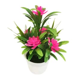 Artificial Plant Lily Flower Pinecone Potted Plants Home  Wedding Living Room Table Shop Decor Artificial Aquatic Plants Bonsai