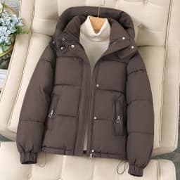 Women's Winter Cotton Jacket 2026 New down Cotton Coat Thickened Large Size Short Hooded Warm Popular Cotton Padded Coat