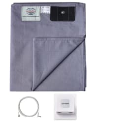 MAXSHARER Grounding Bed Sheet Conductive Silver Fiber Flat Sheet Organic Cotton Earthing Sheet for Better Sleep Nature Health