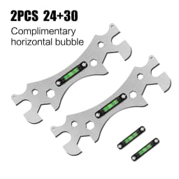 Multifunctional Bathroom Wrench Bend Angle Leveling Wrench Shower Faucet Installation Ruler Distance Measuring Tool