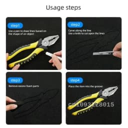 Shock-Absorbing Foam Pad Polyurethane Sponge Sheet Toolbox Cuttable Shadow Foam Insert Hard Case Sponge Board Tools Organizer