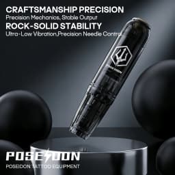 Tattoo Kit POSEIDON V5 Lightweight Tattoo Pen Kit For Permanent Makeup Tattoo Machine Kit Wireless Black Tattoo Gun Tattoo Kit