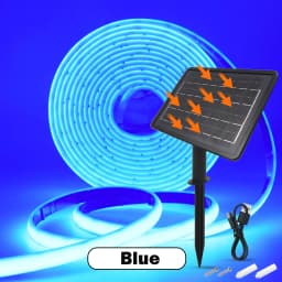 DC24V Solar Powered COB Neon LED Strip IP68 Waterproof 320Leds/M Flexible Adhesive Ribbon Rope Light Home Garden Linear Lighting