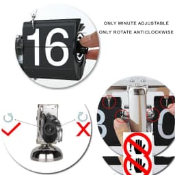 Modern Automatic Page Turning Flip Clock for Home Office Decor Technological Sense Table Clock