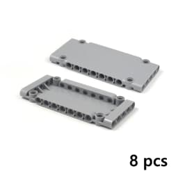 Technical Parts 64782 15458 Flat Panel Plate 1x5x11 1X3X11 Mechanical Building Blocks Car MOC Parts Brick Compatible All Brand