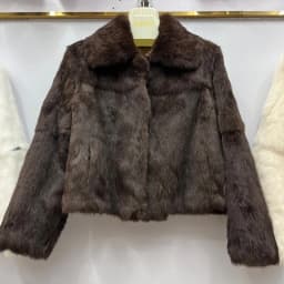 Autumn Winter Genuine 100% Real Natural Whole Rabbit Fur Jacket With Luxury Full Pelt Rabbit Fur Coat Outerwear Overcoat