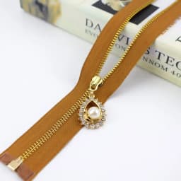 2/5pcs Meetee 3# Metal Zipper 40/50/60/70CM Open End Gold Teeth Zip for Sewing Bags Purse Down Jacket Skirt Clothing Accessories