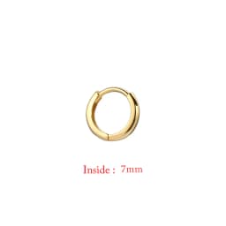 Single Minimal Gold Color Tiny Cartilage Hoop Earrings Glossy Earring Piercing Accessory Trendy Small Huggie Women Hoops For Men