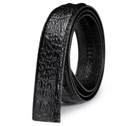 3.5cm Men's Belt without Buckle High Quality Cowskin Genuine Leather Belt no Buckle Automatic Leather Replacement Belt for Mens