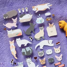Meow Cute Kitty Decorative Sticker Diary Album Label Sticker DIY Scrapbooking Stationery Stickers Escolar