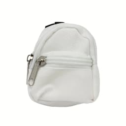 1 Piece Double-Shoulder Zipper Small Coin Purse Keychain Mini Backpack Pendant