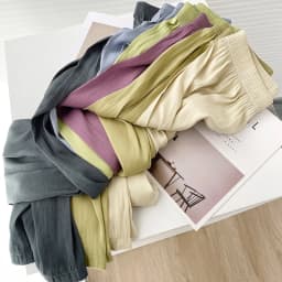 Summer Thin Loose Wide-leg Pants Women's Ice Silk Casual Pants Elegant Elastic Waist Straight Trousers Lady Sport Pants
